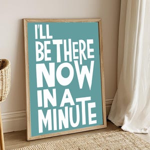 Welsh Wall Art Print Funny Quote Poster Modern Typography Colourful Home Decor Gift for Friends UK Regional Slang Print Teal Yellow Pink