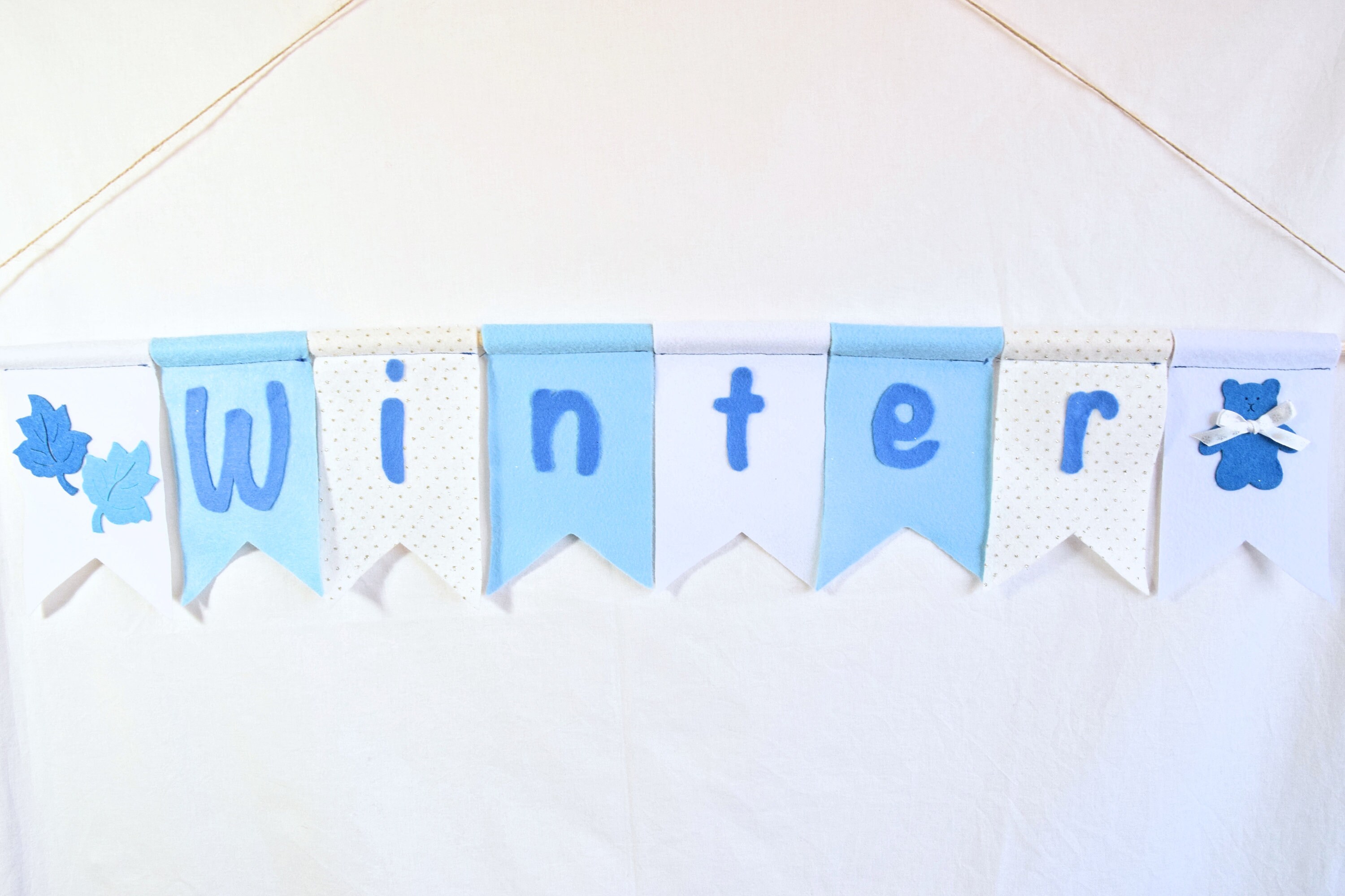 Banderas de invierno banderas de invierno decoración para | Etsy