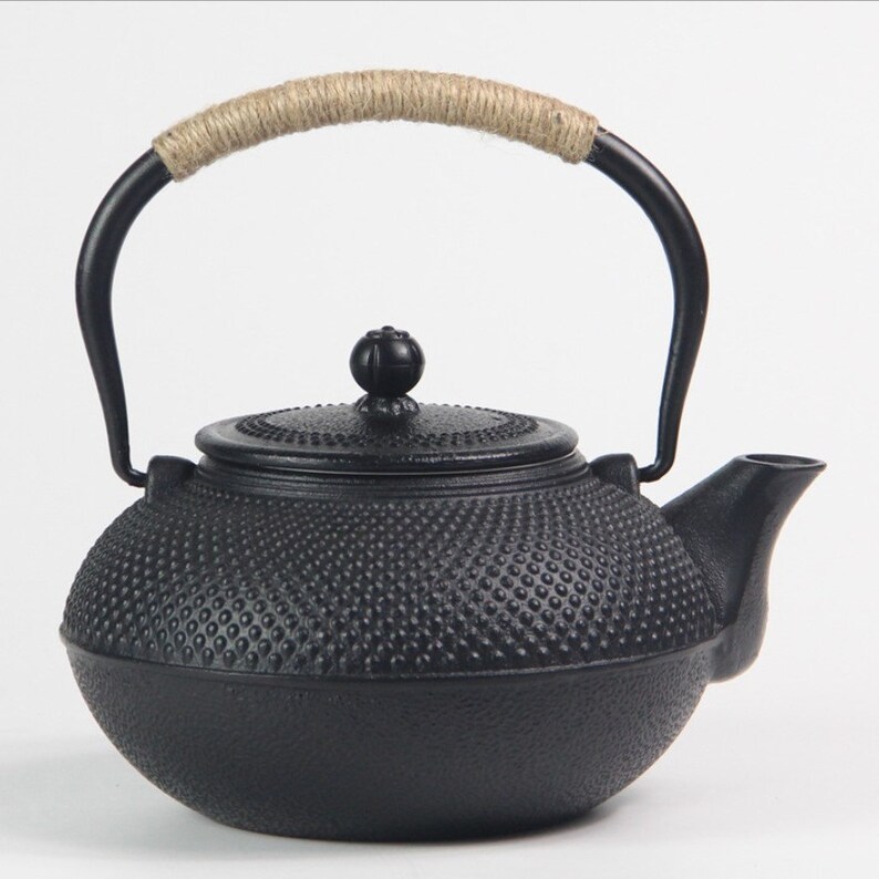 Japanese cast iron kettle vintage style Japanese cast iron Etsy