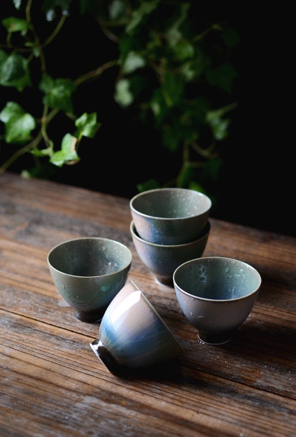 Handmade ceramic tea cup Zen style w special glaze handmade Etsy