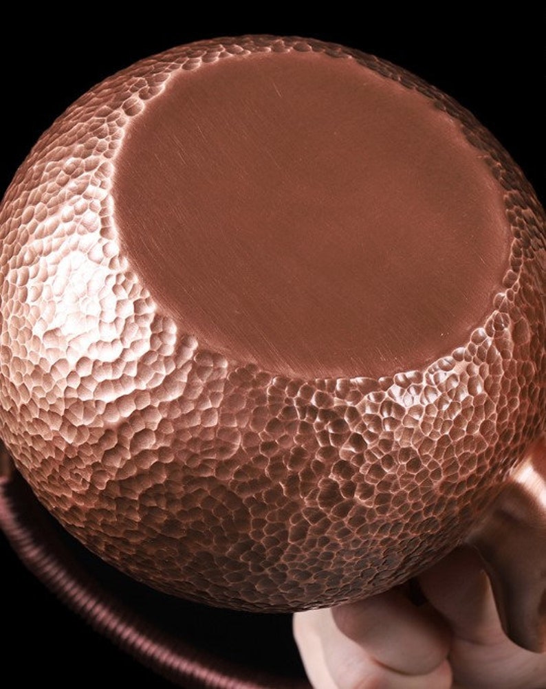 Handmade copper kettle vintage style w hammer points copper Etsy