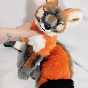Made to order/ NOT in stock! Weighted&Floppy Gray foy plush/small size