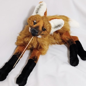 Made to order! NOT IN STOCK! Weighted & Extra floppy Maned Wolf plush