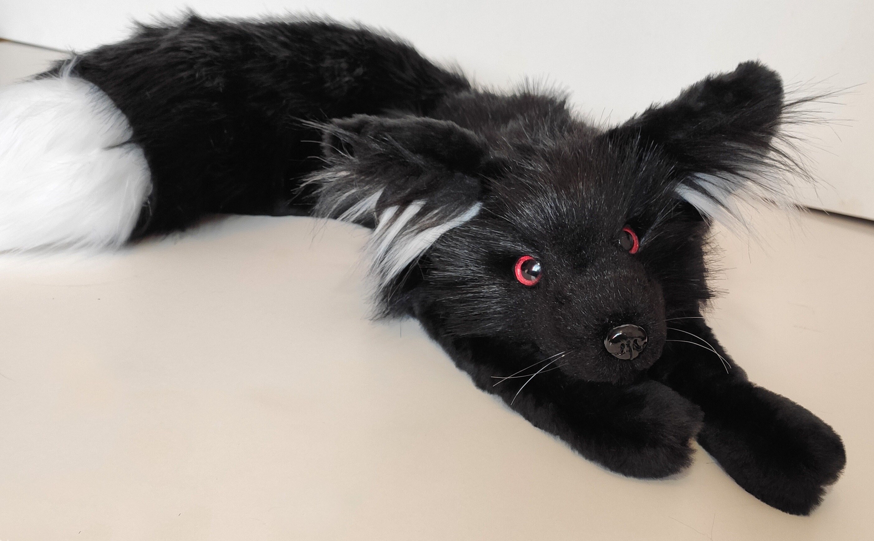 Made to order only for October / Fantasy Dark Fox plush with Etsy