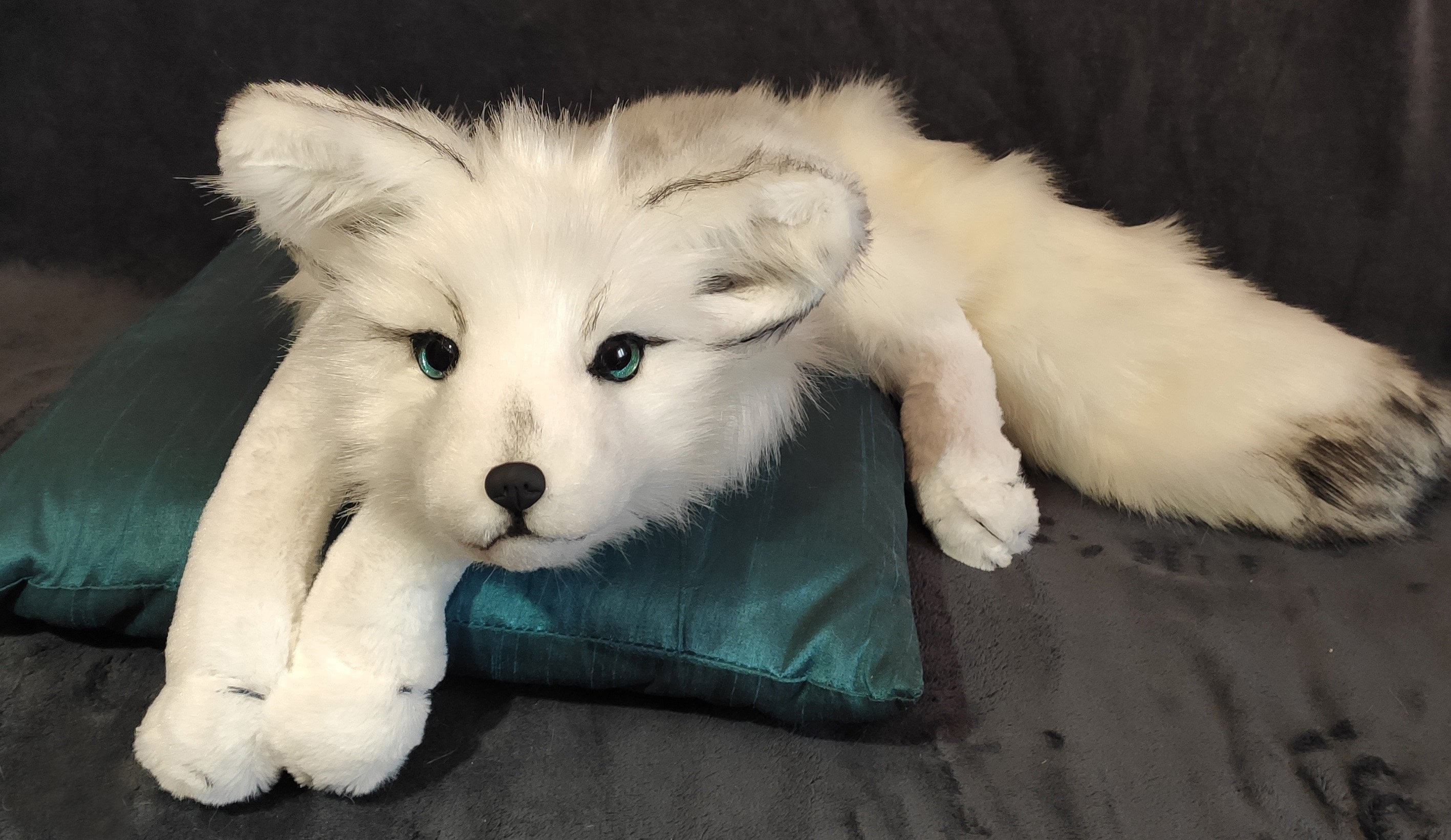 arctic fox cuddly toy