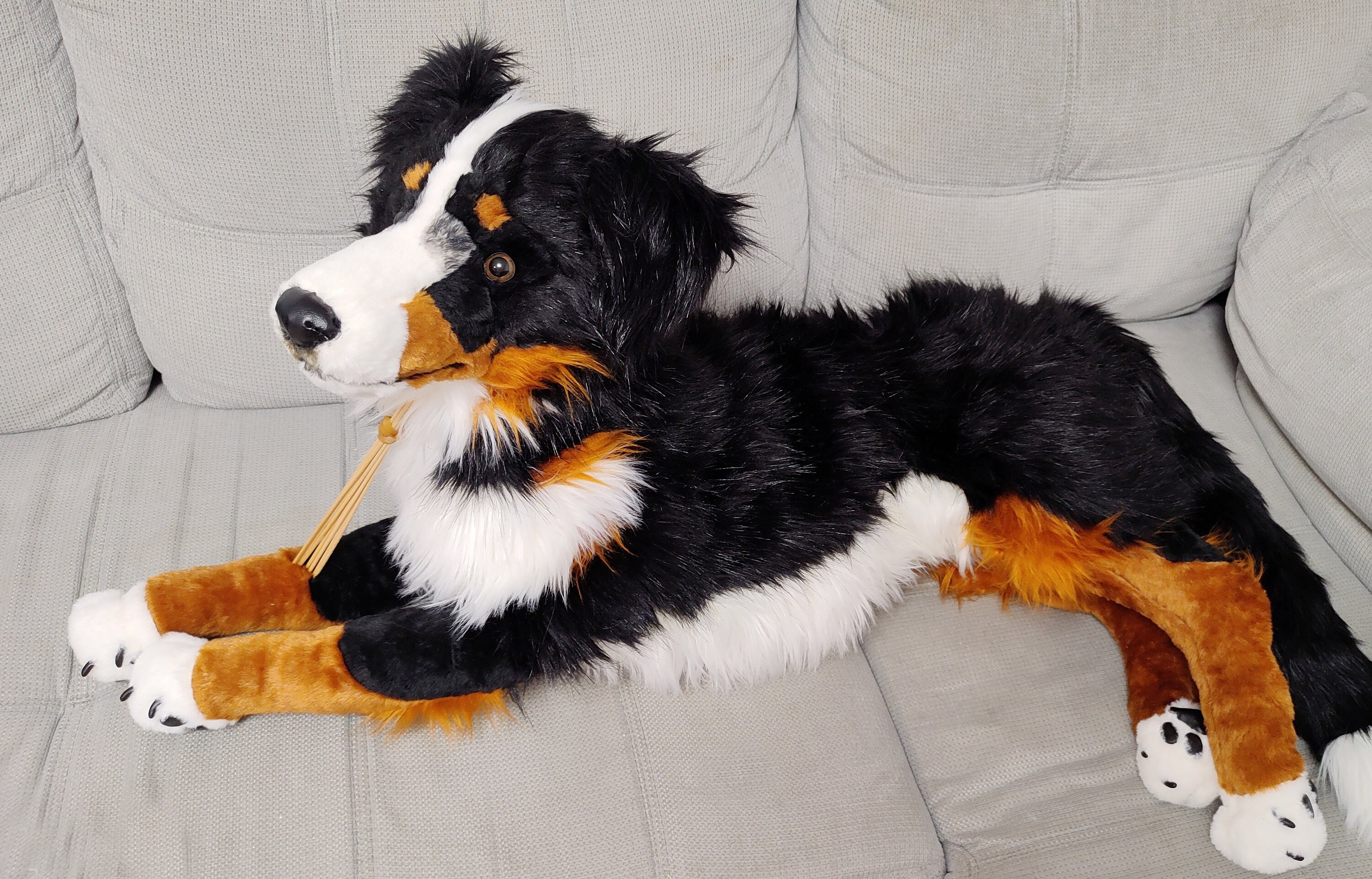 Life size bernese mountain dog stuffed animal sale