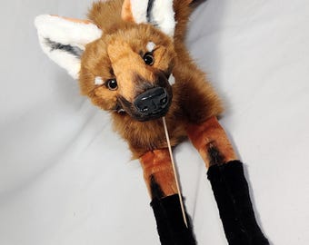 Made to order! NOT IN STOCK! Weighted & Extra floppy Maned Wolf plush