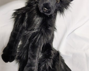 Buy Made to Order! NOT IN STOCK! 3 Tailed Kitsune Black Fox Plush