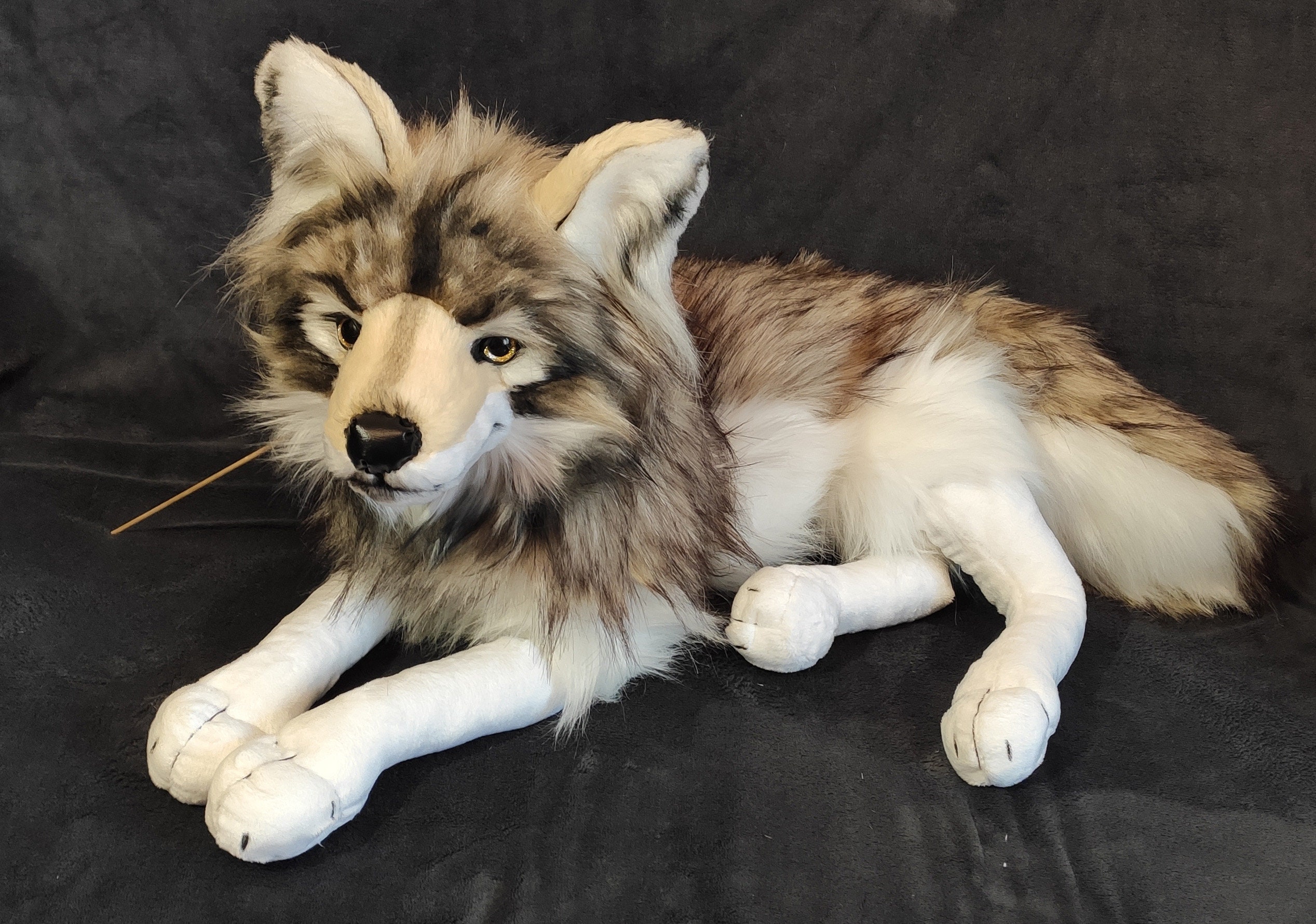life size stuffed wolf