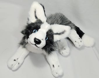 Made to order! NOT in stock! Weighted& Floppy Canadian marble fox plush/ small size
