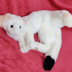 Made to order! Not in stock! Weighted&Floppy Ermine plush/ Stoat / Short-tailed weasel made of Luxury faux furs