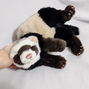 Made to order! NOT in stock! Weighted&floppy Realistic Ferret plush/ made of extremely soft, luxury furs