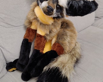 Made to order! Weighted and floppy Bat-eared Fox plush