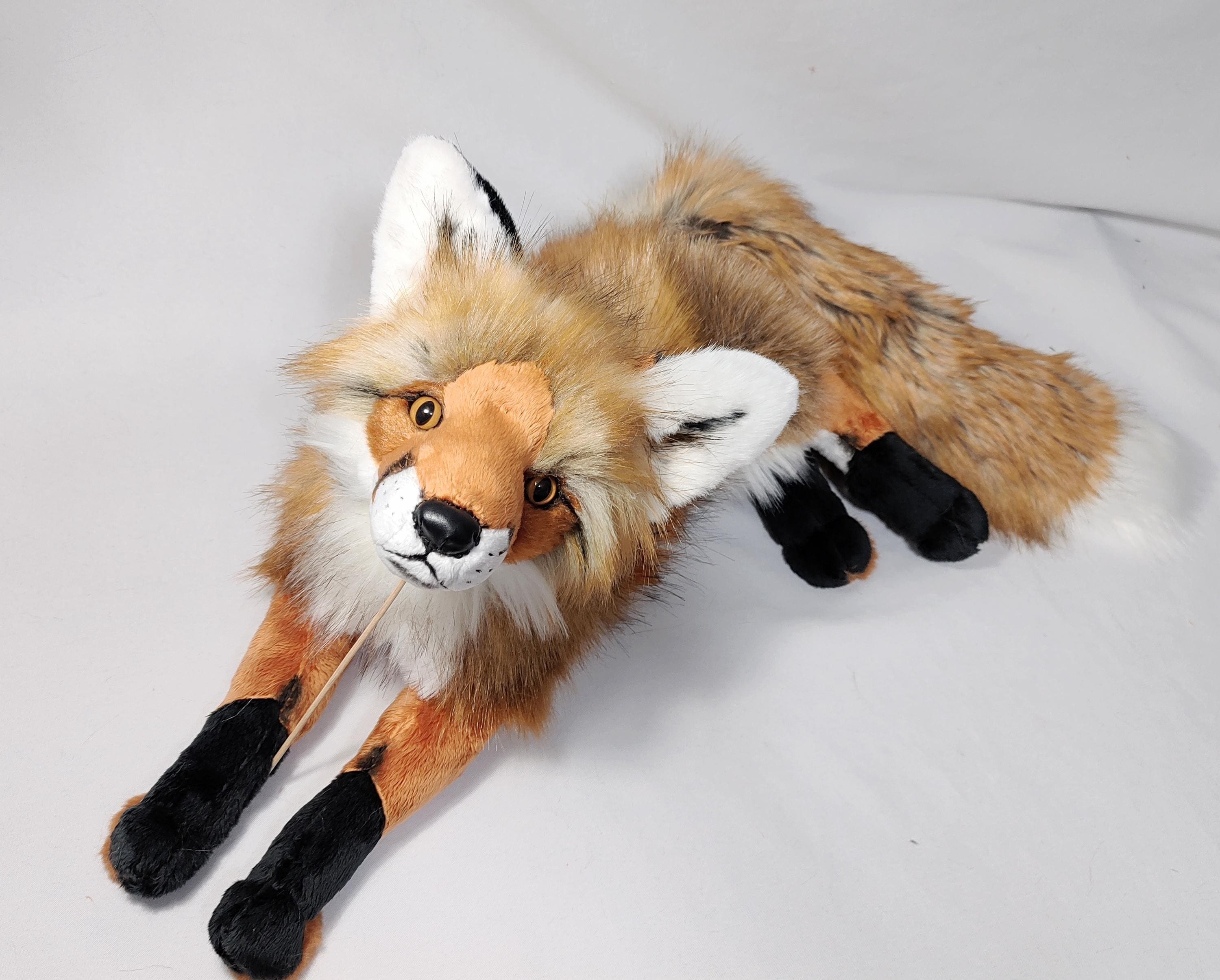 Furryvalley Ruban Fausse Fourrure Renard Raccoon - Bande 180cm Pour Couture, Pantoufles, Capuches Et Manteaux (Orange)