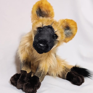 Made to order! Not in stock! Weighted&floppy spotted Hyena plush/ small size