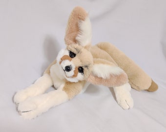 ポーズをとれるフェネックギツネのぬいぐるみ、オーダーメイド、リアル