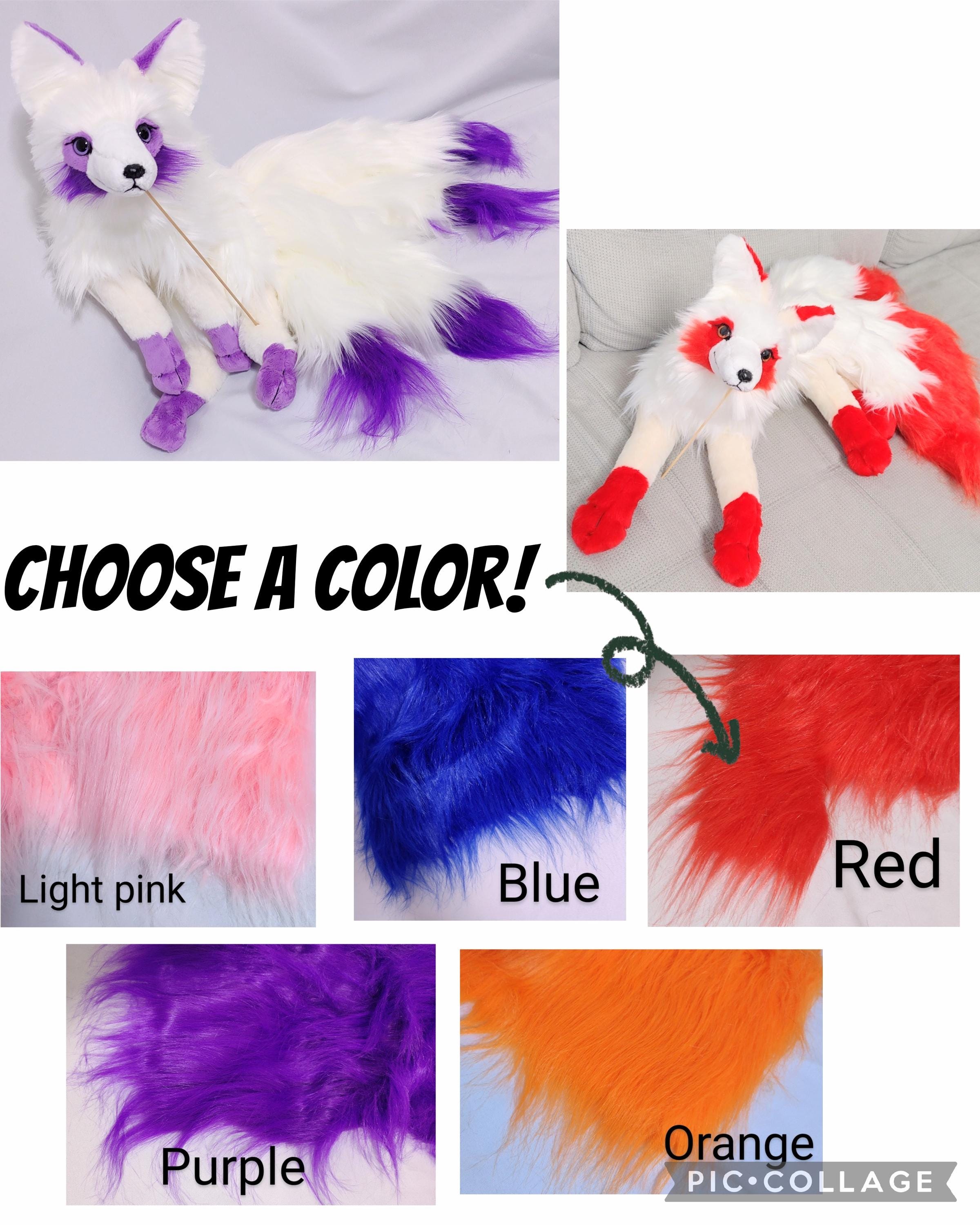 Made to Order! in Different Colors! 4 Tailed Fantasy Fox Plush