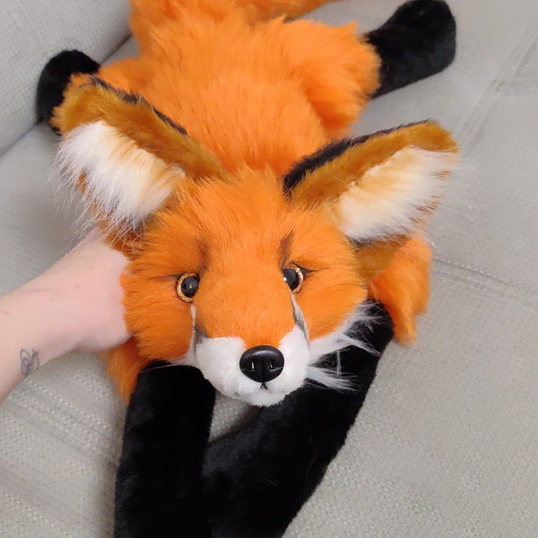 Made to order! Floppy Red Fox plush with weighted paws&tail