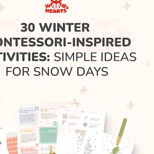 Montessori Winterspaß: 30 Aktivitäten für Schneetage und Lernen - Winterspielzeit - Kreative Aktivitäten - PDF Digital