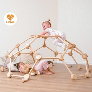 Spider Web, Indoor Climbing Dome, Montessori Play Gym, Baby Unique Gift, Toddler Climbing Gym, Waldorf Toys For 1 Year Old