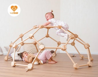 Spider Web, Indoor Climbing Dome, Montessori Play Gym, Baby Unique Gift, Toddler Climbing Gym, Waldorf Toys For 1 Year Old