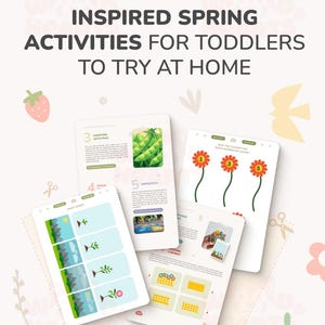 Activités printanières inspirées de Montessori pour les tout-petits | PDF | Téléchargement numérique Montessori, activités d'apprentissage pour les enfants, imprimables préscolaires