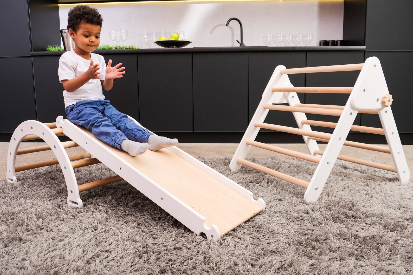 Montessori Toys Toddler Climber Kids Ladder Climbing Furniture Etsy