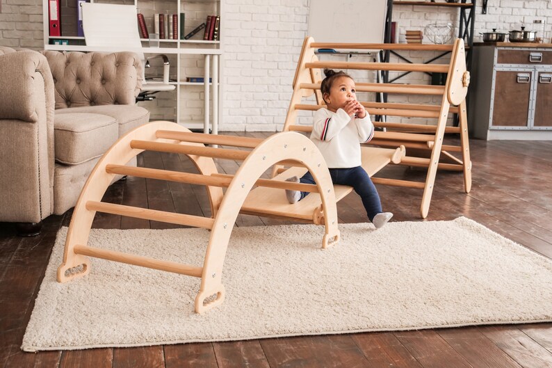 Pikler arch Baby climber Toddler furniture First birthday gift Etsy