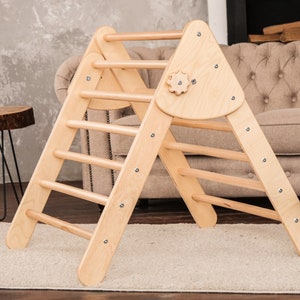 Montessori furniture with Rocking board Gym for kids Climbing | Etsy