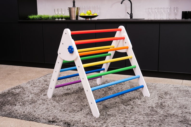 Montessori Climber Montessori toddler Wood play gym Wooden Etsy