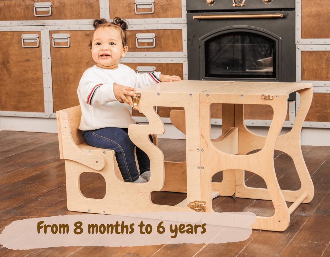 Master Helper Table Montessori Helper, Children Table, Activity Tower, Step Stool With Back ...