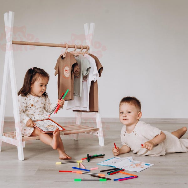 Kids Clothes Rack - Etsy