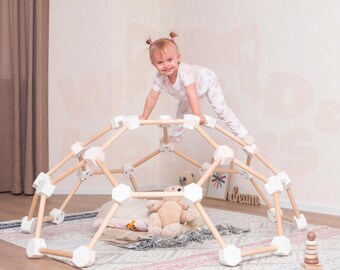 Spider Web, Indoor Climbing Dome, Montessori Play Gym, Baby Unique Gift, Toddler Climbing Gym, Waldorf Toys For 1 Year Old, Woodandhearts