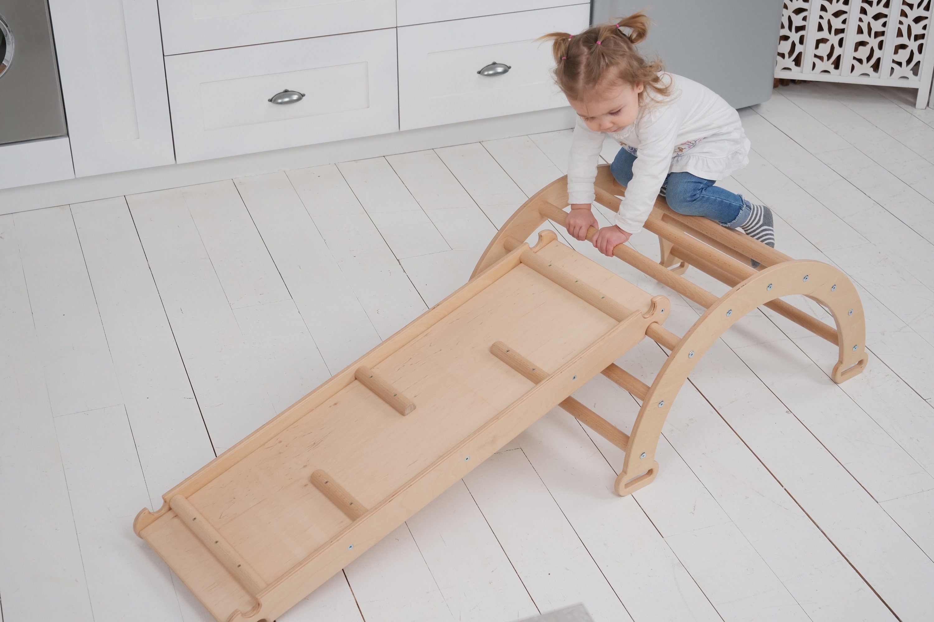 Сlimbing frame Ladder board Toys Climbing toddler Wood play Etsy