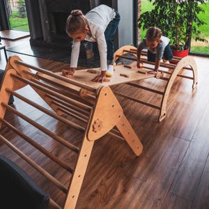 Montessori klätterset: Båge, ramp och triangel, småbarnsgym