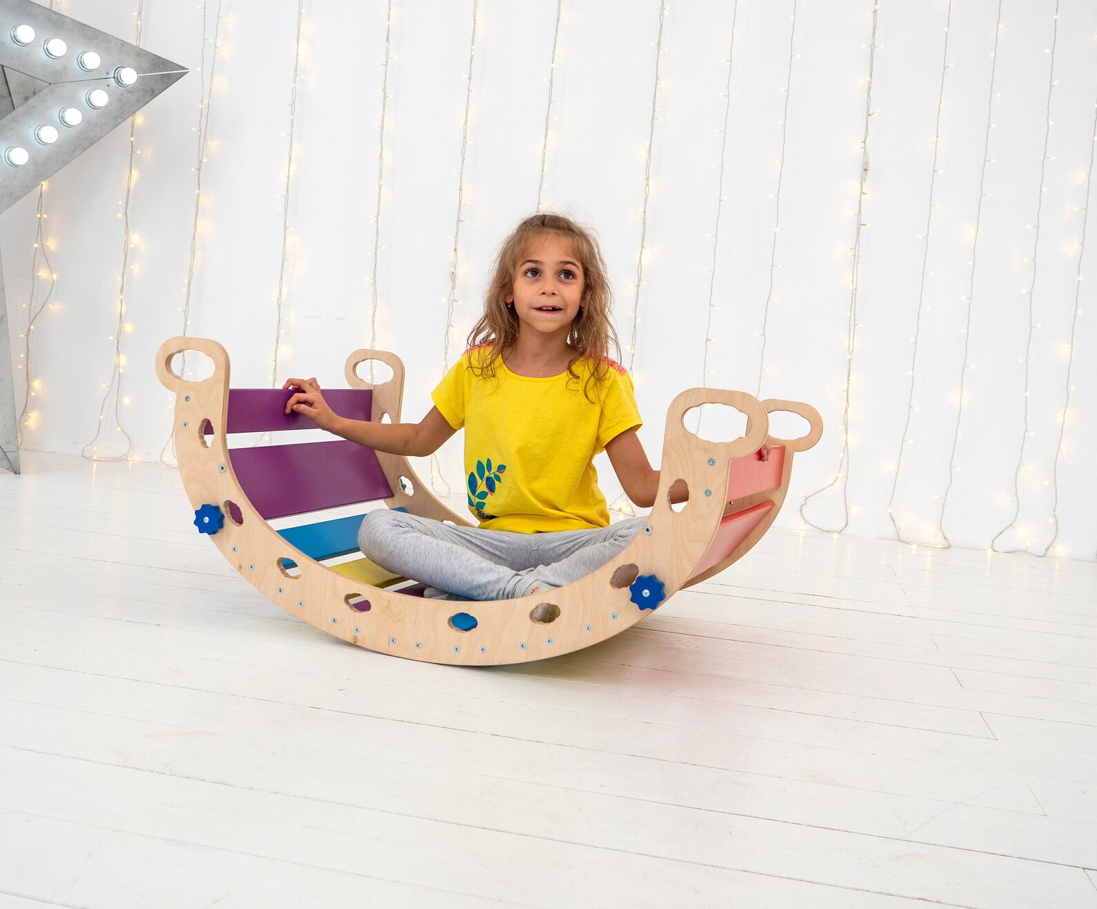 Wood Rocker Baby climber Climber Montessori Toy Kids wooden Etsy
