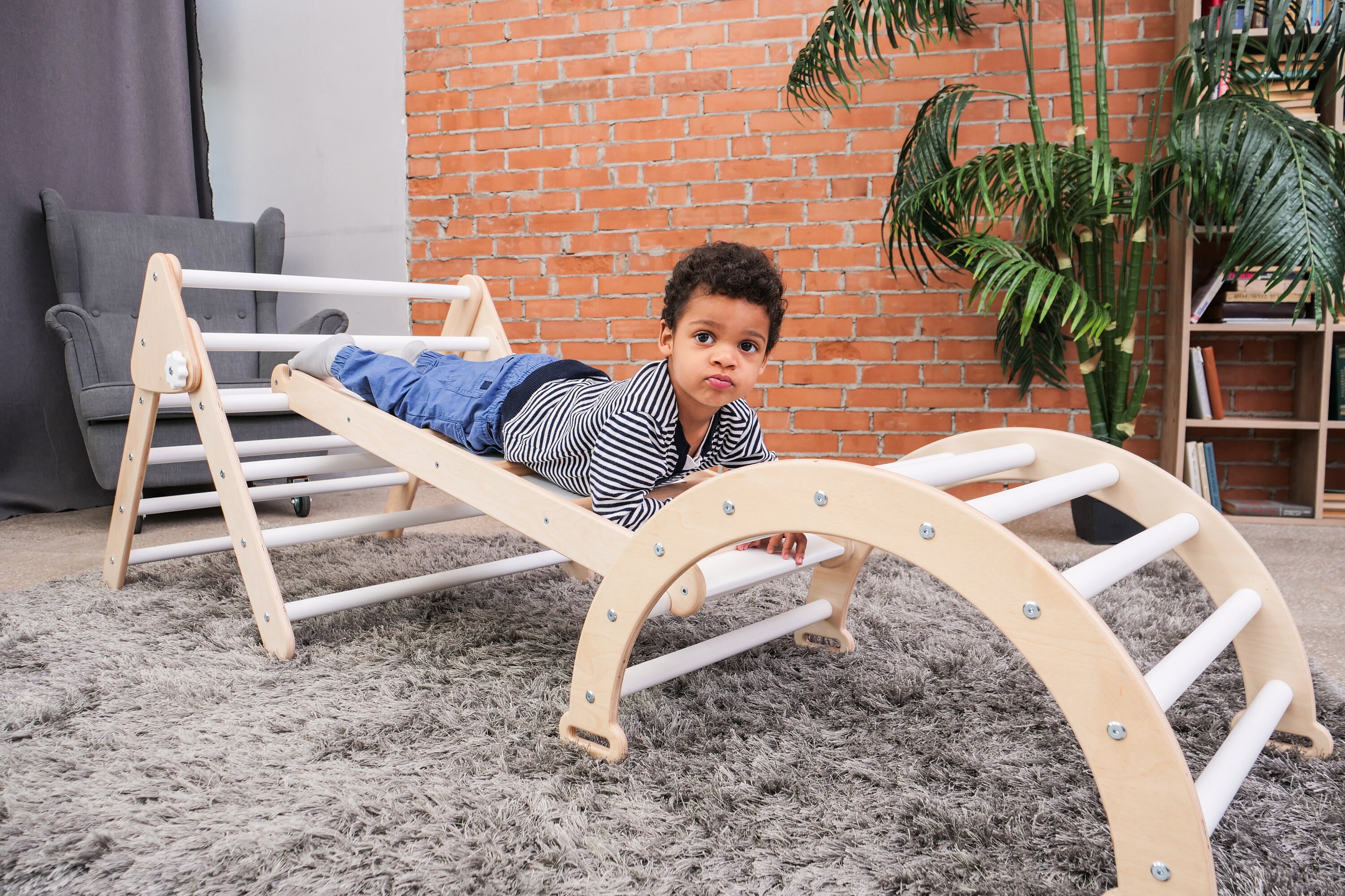 Toddler furniture Climbing furniture Montessori gym Gym for Etsy