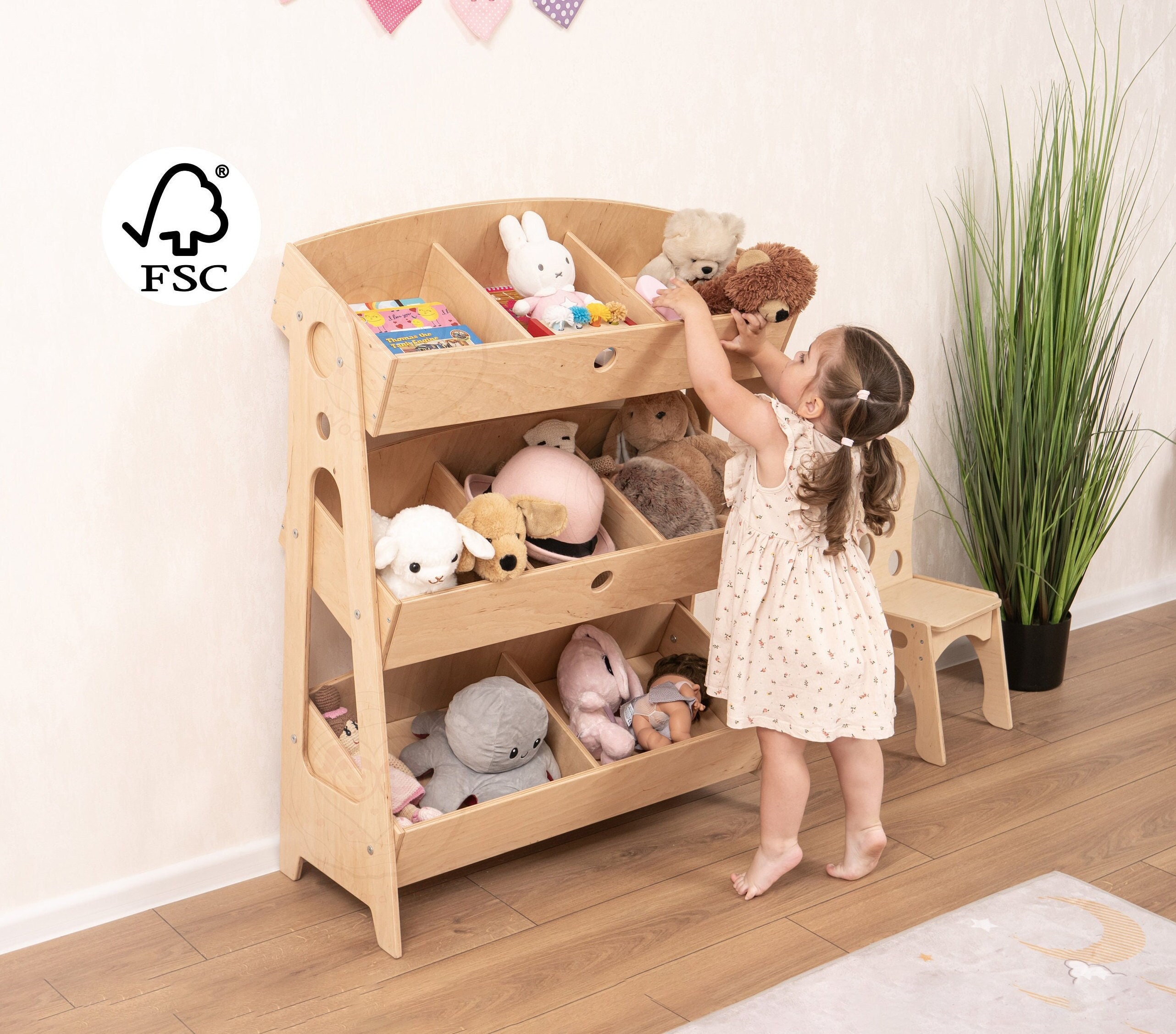 Wood Toy Storage Etsy UK