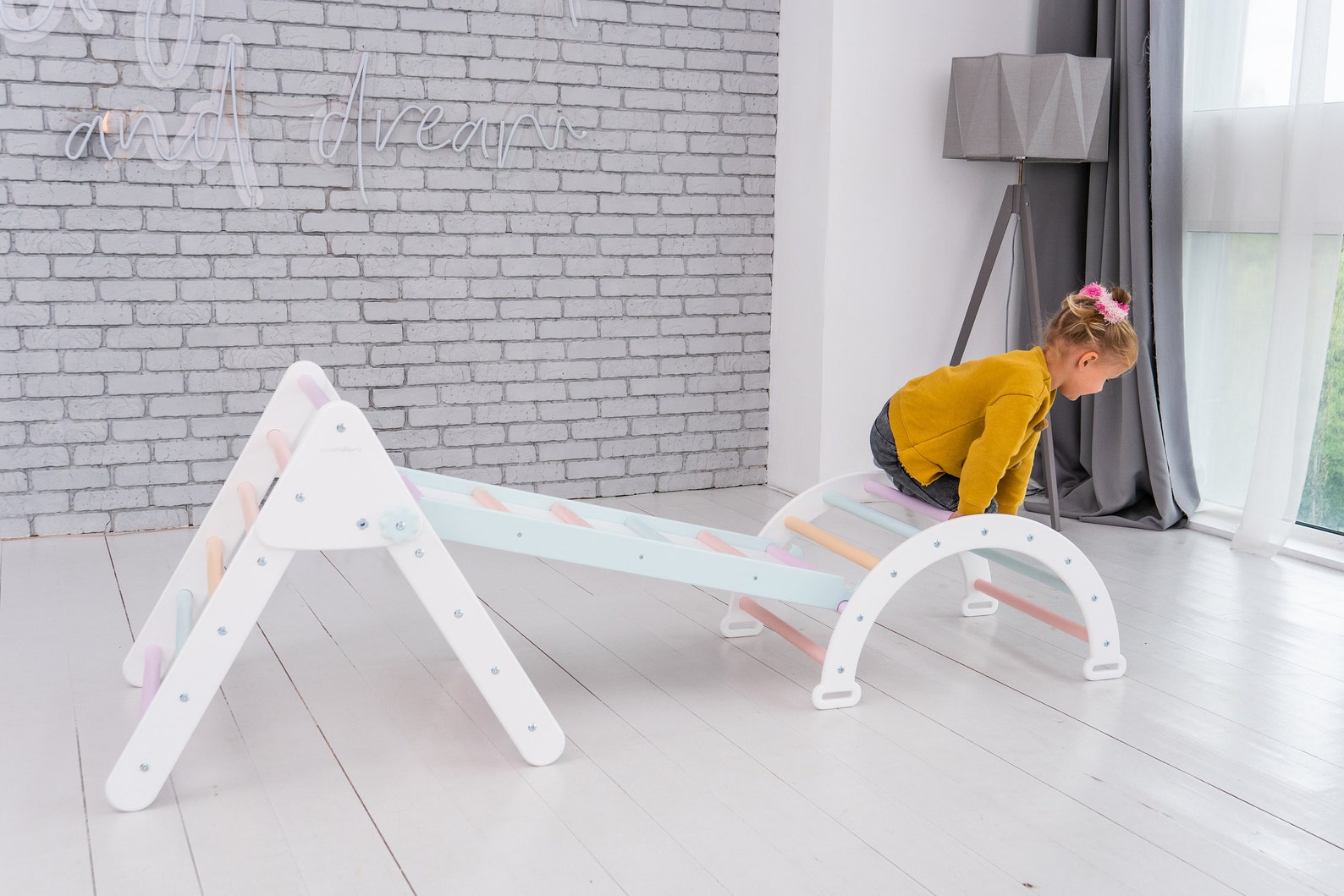 Climbing set Toddler gym Kids gym Baby gym Toddler climbing Etsy