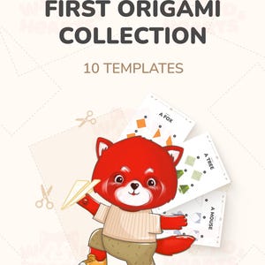 Première collection d'origami | PDF | Téléchargement numérique Montessori, livre de collection pour enfants, apprentissage préscolaire, imprimable Montessori