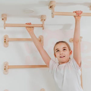 Barras de mono para niños, barras de escalada para interiores para niños pequeños, accesorios de escalada, decoración para sala de juegos, gimnasio de escalada, parque infantil interior