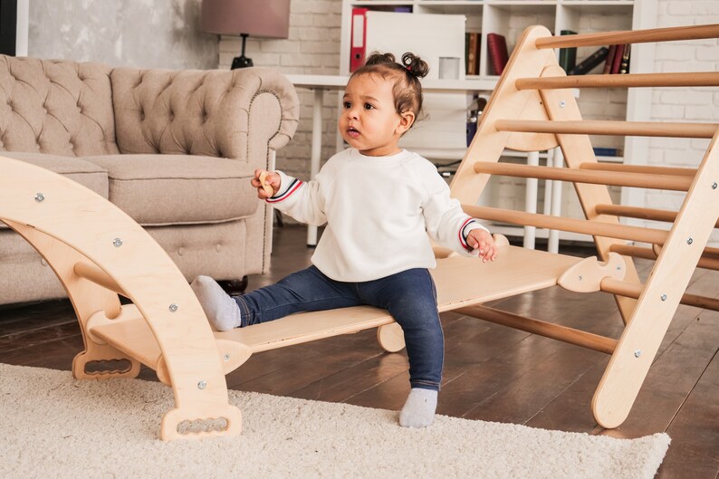 Montessori furniture Set of three items Baby gym Toddler Etsy