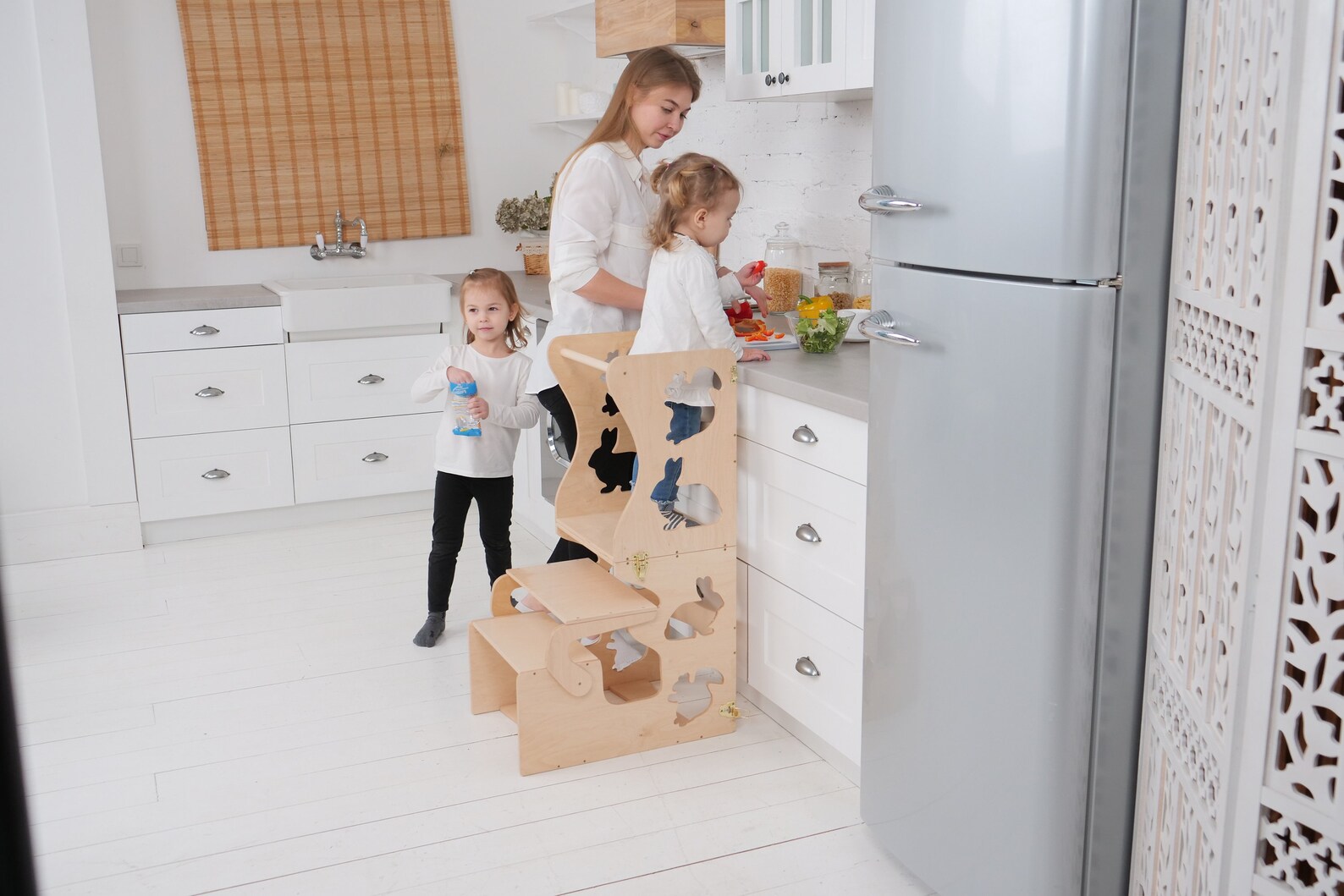 Kids Learning Chair Kitchen Step Stool Children Table Learning | Etsy