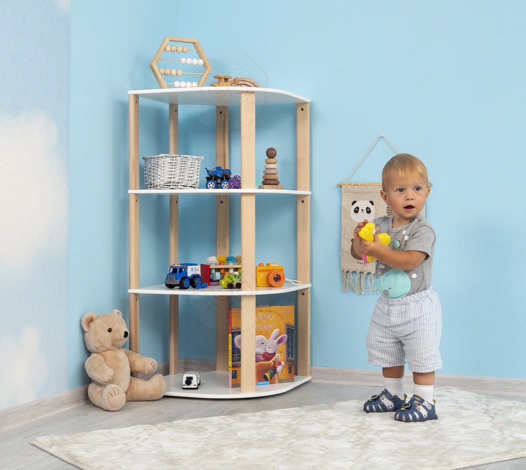 Corner shelf kids room hotsell