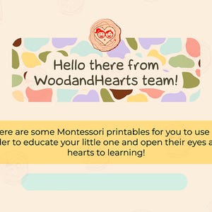 Montessori Printables by Woodandhearts, PDF, Montessori Digital Download