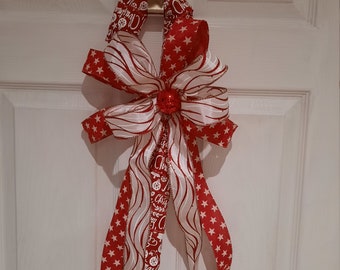 Candy Cane Christmas Door Hanger