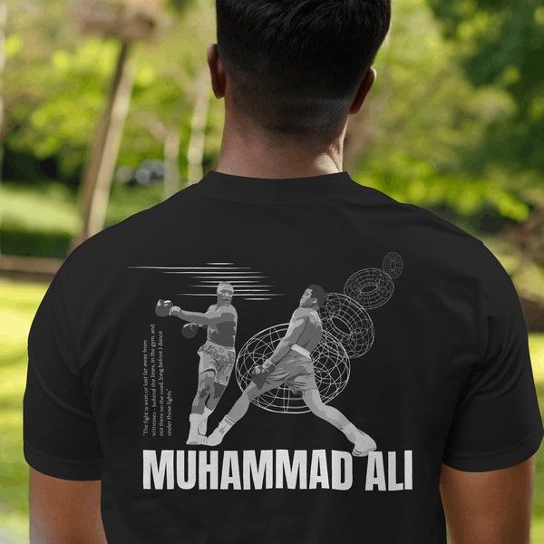 Muhammad Ali VS Joe Frazier Retro 90's stijl boksen grafisch T-shirt