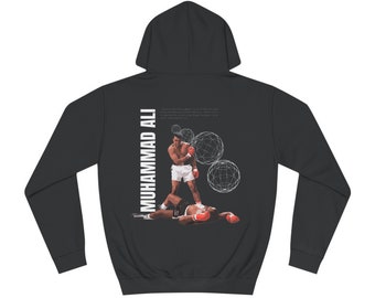 Muhammad Ali VS Sonny Liston KO Retro Design 90's Style Unisex College Hoodie