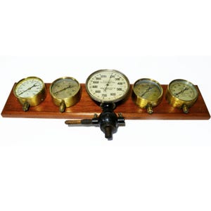 Industrial Heritage.  Collection Antique Pressure Gauges & Tachometer.  James Gordon.  1900s