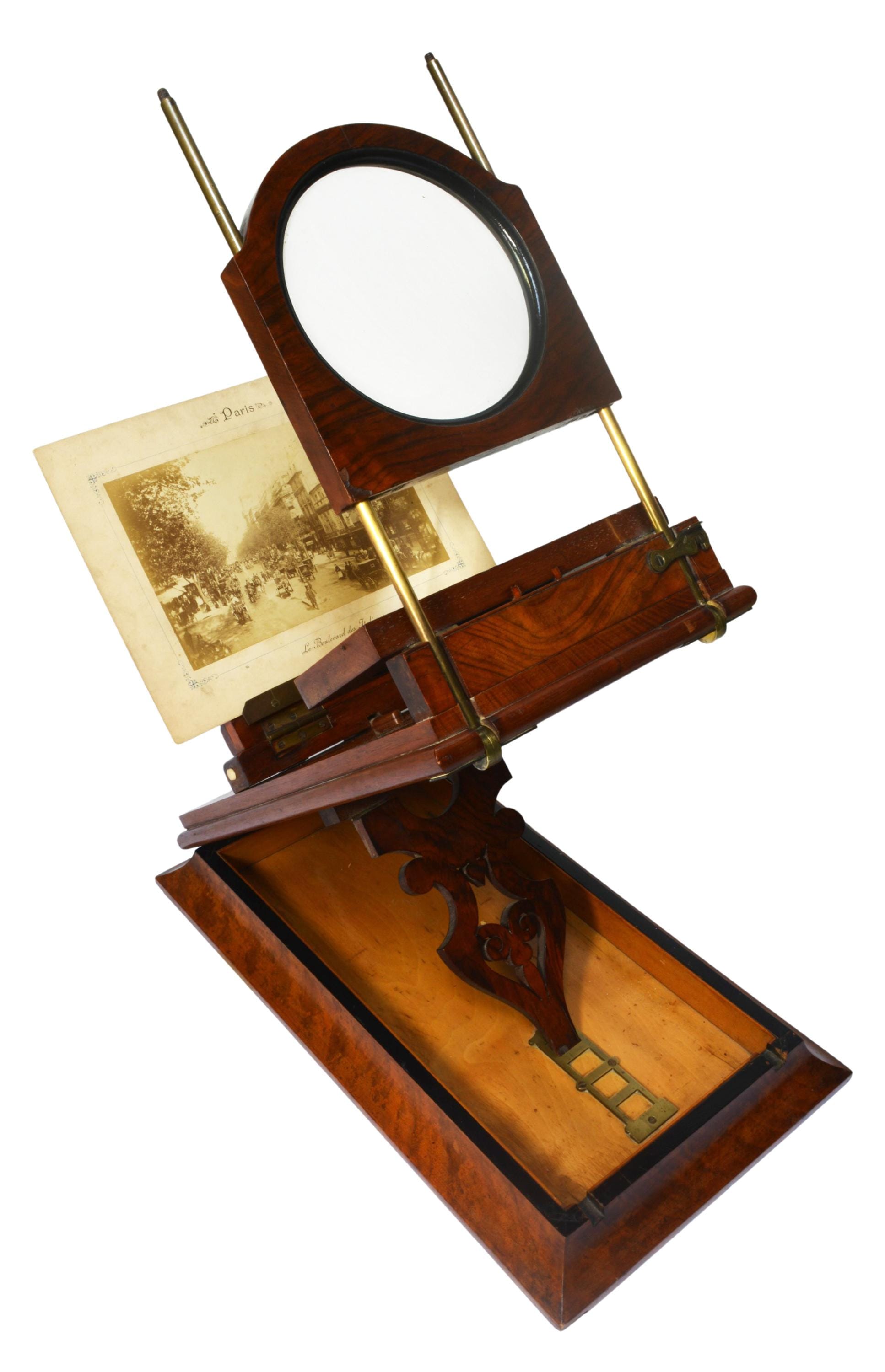 ANCIEN GRAPHOSCOPE MONO Lunette Visionneuse fin 19ième EUR 120,00